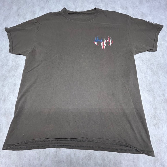 Patriotic American Flag‎ Dogs T-Shirt Land of the Free Graphic Tee - Picture 1 of 7